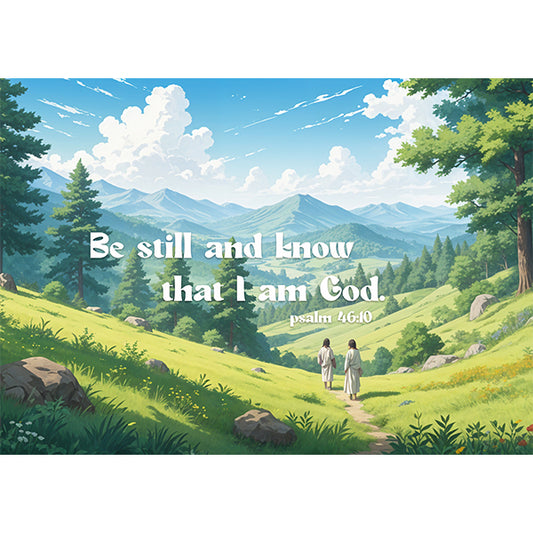 Be still and know that I am God - A3 poster